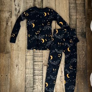 Hanna Andersson Bat & Moon Halloween Pajamas Kids Size 6/7